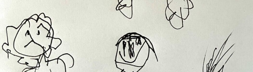 ササっと描いてくれました